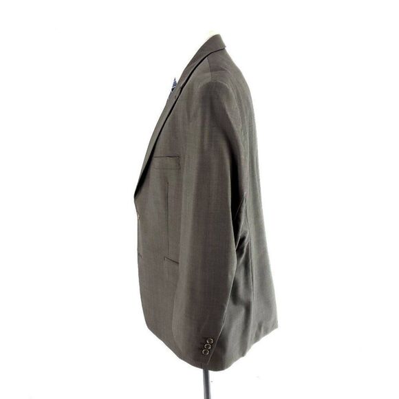 Savile Row Alexandre London Wool 2 Button Blazer 44R‎ Beige Birdseye - Picture 4 of 10